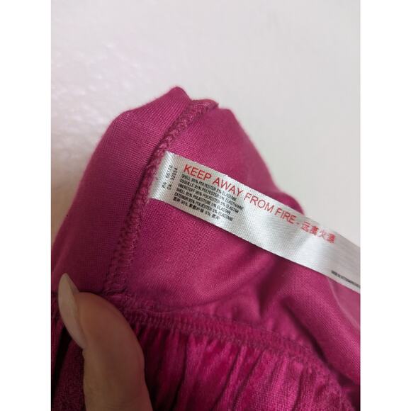 Anthropologie Saturday Sunday Pink Velour Jogger Pants Women Size S Soft Barbie - Picture 9 of 9